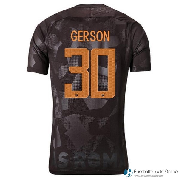 AS Roma Trikot Ausweich Gerson 2017-18 Fussballtrikots Günstig